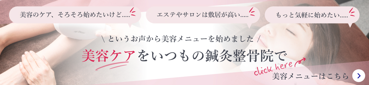 美容メニュー始めました